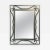 Metal Modernistic Aluminum Wall Mirror For Sale - Image 7 of 7