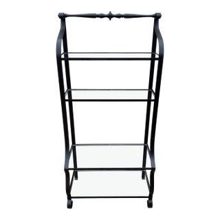 Mid 20th Century Iron Etagere or Baker's Rack For Sale