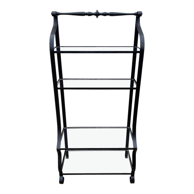 Mid 20th Century Iron Etagere or Baker's Rack For Sale