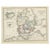 Antique map titled 'Denemarken'. Map of Denmark, with a small inset map of Iceland. This map originates from 'School-Atlas...