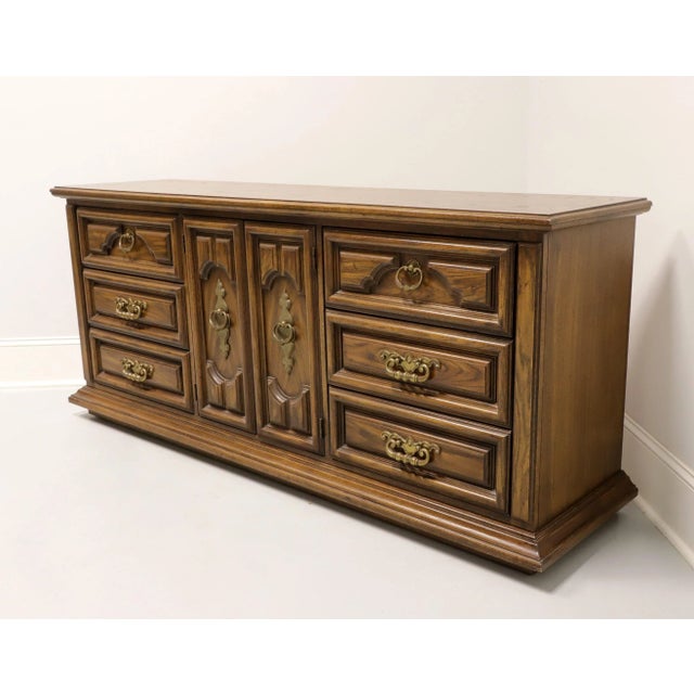 Thomasville Segovia Spanish Mediterranean Oak Triple Dresser Chairish