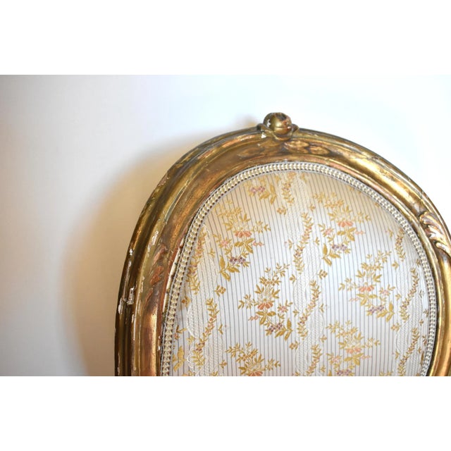 Antique 18th-Century French Gilt Chairs - a Pair For Sale - Image 9 of 13