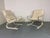Silver Set of White Space Age Lounge Chairs, 1970s For Sale - Image 8 of 8