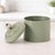 2020s Ribbed Metal Canister with Lid 8"H For Sale - Image 5 of 5