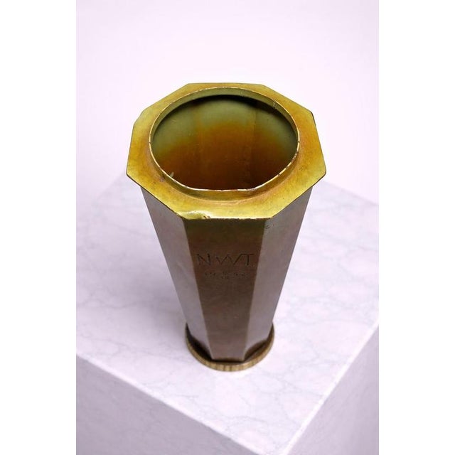 1950s Swedish Art Deco Bronze Vase from Metallkonst, 1950s For Sale - Image 5 of 8