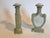 Pair of Ceramic Perfume Bottles, Pastel Green and White For Sale In Washington DC - Image 6 of 8