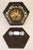 1950s Spanish Revival Mica Wrought Iron Brass Elaborate Octagon Light Ceiling Lamp For Sale - Image 11 of 11