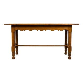 Late 19th Century French Provincial Oak Farmhouse Table For Sale