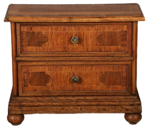19 Century Baroque Walnut Chest of Drawers, 1850s