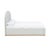 Marlow Performance Velvet King Bed, Cream For Sale - Image 4 of 11