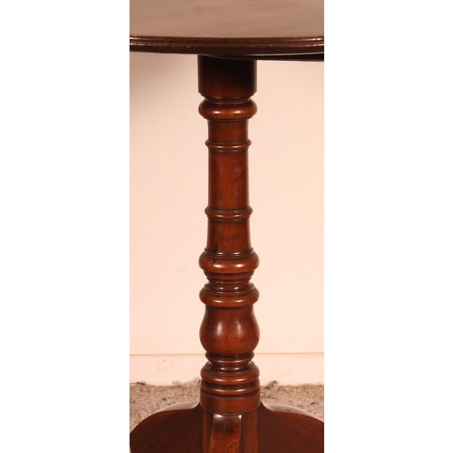 Wood English Tripod Table in Mahogany, 1800s For Sale - Image 7 of 11