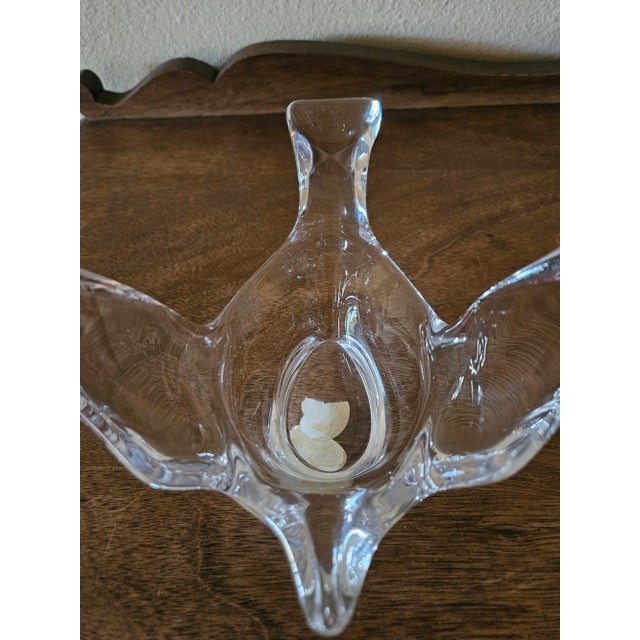 Late 20th Century Princess House Crystal Dove Candy Dish For Sale - Image 10 of 12