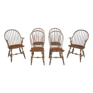 Set of Six Benchmade Windsor Dining Chairs For Sale
