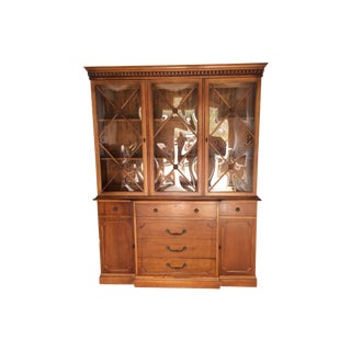 Vintage Breakfront Hutch For Sale