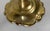 18th Century Pair of English Brass Queen Anne Candlesticks With Petal Base For Sale - Image 12 of 13