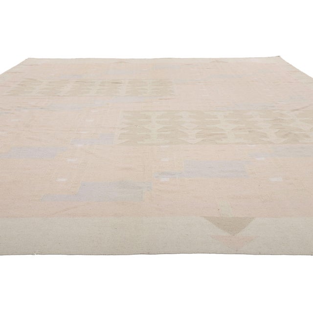 Contemporary Vintage Indian Dhurrie Rug, 08'10 X 11'07 For Sale - Image 3 of 10