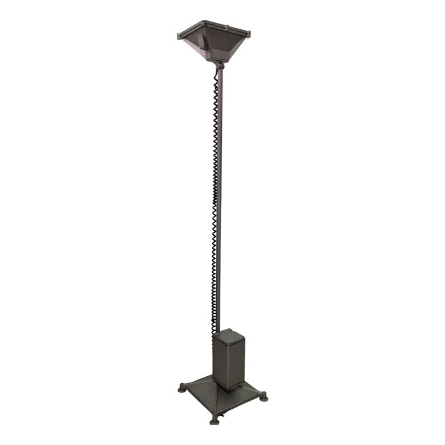 Lingotto Floor Lamp in Cast Iron and Steel by Renzo Piano for Guzzini For Sale