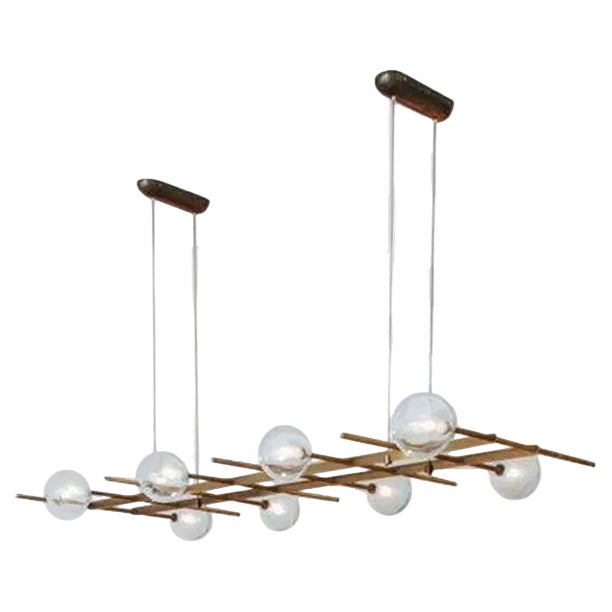Modular Flat 8 Lamp Pendant by Contain For Sale