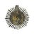 19th C Portuguese Sterling Silver Wall Hanging Embossed Splendor With Stone 12" H For Sale - Image 4 of 6