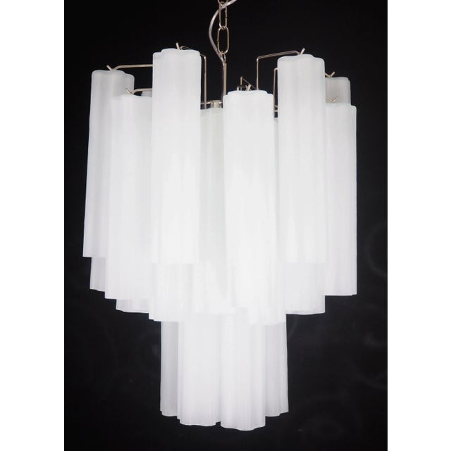 Glass Tube Chandelier, 1990s For Sale - Image 13 of 13