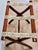 1960s Vintage Scheibe Folding Wooden Luggage Rack With Floral Tapestry Straps For Sale - Image 5 of 8