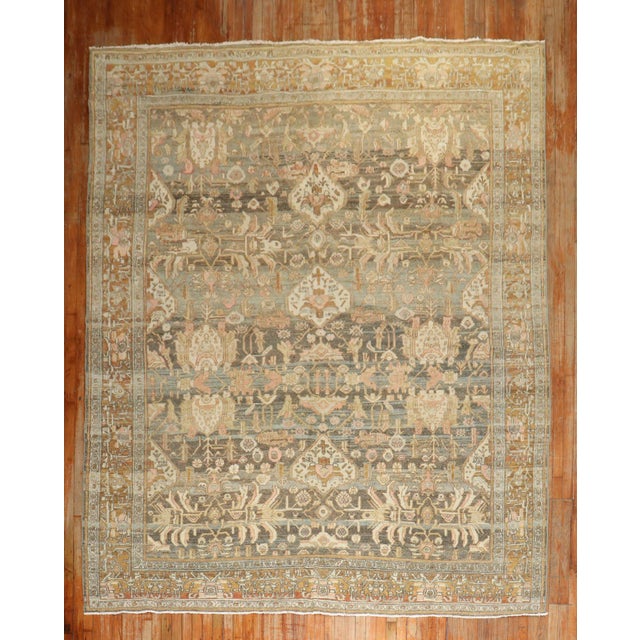 Antique Persian Bibikabad Rug - 8'8" x 11'8" For Sale - Image 10 of 10