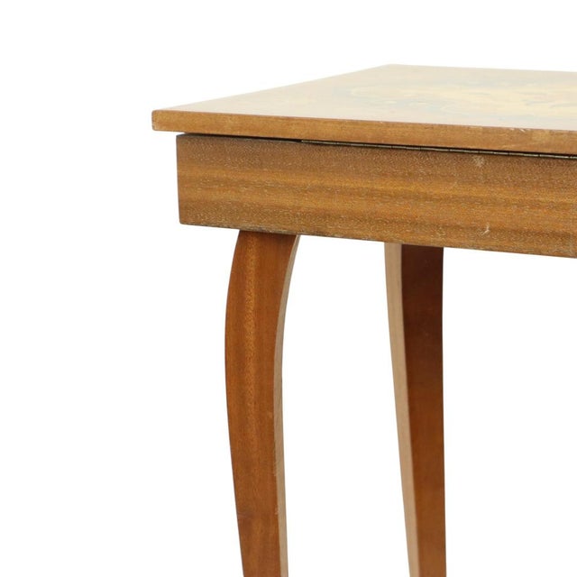 Italian Music Box Table, 1970s For Sale - Image 9 of 17