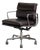 Eames Soft Pad Management Chairs in Espresso Leather by Herman Miller For Sale