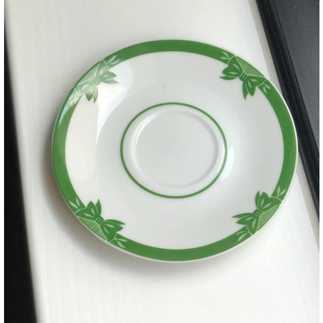 Georges Briard Vintage Christmas Cups, Saucers, and Dessert Plates in "Yule Tide" Pattern-12 Pieces For Sale In Houston - Image 6 of 10