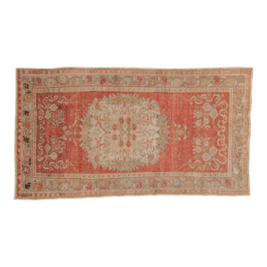 Vintage Distressed Oushak Rug - 3'2" x 5'8"