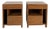 1950s Gio Ponti Singer & Sons Nightstands, Walnut, Rosewood Restored, Pair For Sale