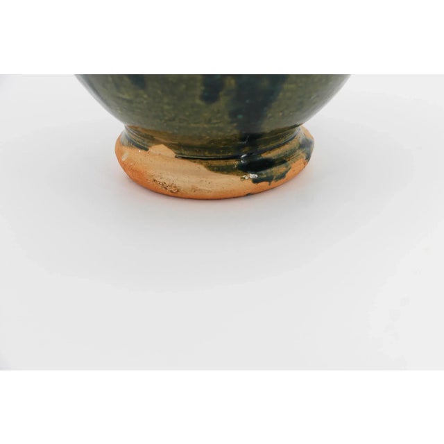 Rare 19th Century, Small Green Portuguese Earthenware Jug With Handle For Sale - Image 10 of 12