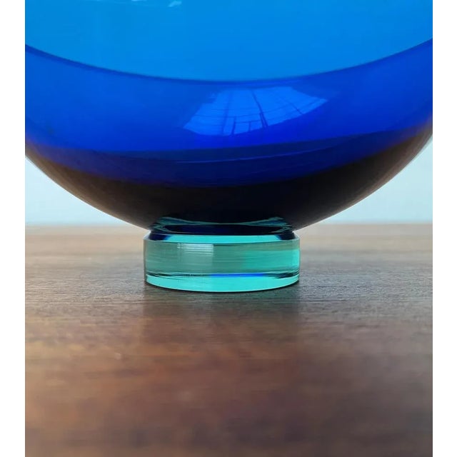 Postmodern Danish Crystal Glass Bowl by Anja Kjaer for Royal Copenhagen, in Very Good conditions. Designed 1980 to 1989...