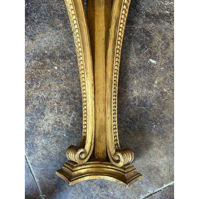 Italian Mid 20th Century Florentine Floating Console For Sale - Image 3 of 3