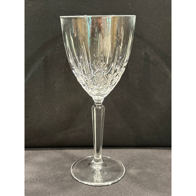 Waterford Set of Four Marquis by Waterford Water Goblets in the Sparkle Pattern For Sale - Image 4 of 9