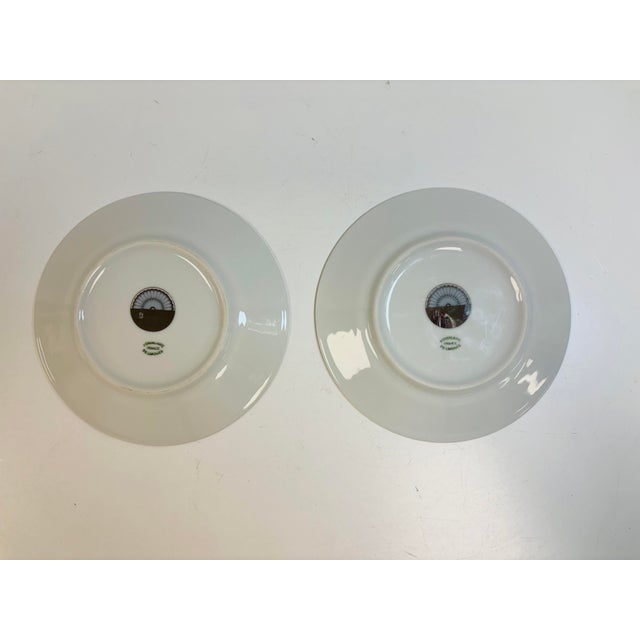 Ceramic Deshouliieres Limoges Arcades Grey and Platinum 2 Bread and Butter Plates, One Cup and Two Saucers - 5 Pieces For Sale - Image 7 of 11