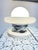 Space Age UFO Table Lamp in Steel with Marble and Opaline Glass, 1970s For Sale - Image 9 of 14