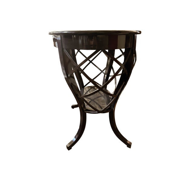 Art Deco Bespoke Side Table, by Legendary Craftsman L. Rossi For Sale - Image 3 of 7