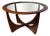 Mid-Century Modern Round Astro Coffee Table in Teak and Glass from G-Plan For Sale