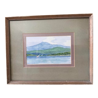 Mid 20th Century Robert P. Emery, "Sailing" – Signed Original Watercolor For Sale