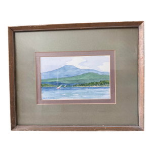 Mid 20th Century Robert P. Emery, "Sailing" – Signed Original Watercolor