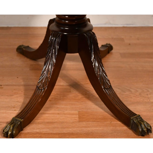 1930s English Regency Style Mahogany Drop-Leaf Pembroke Table / Sofa Table For Sale - Image 16 of 16