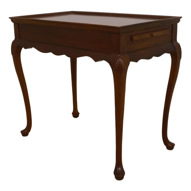 Hickory Chair Co Queen Anne Mahogany Tea Table For Sale