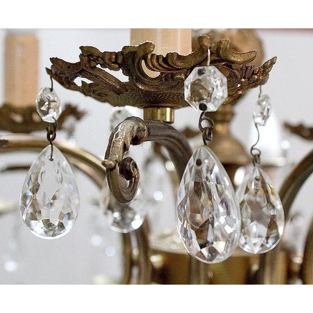 Crystal Chandelier, 1950s For Sale - Image 15 of 18