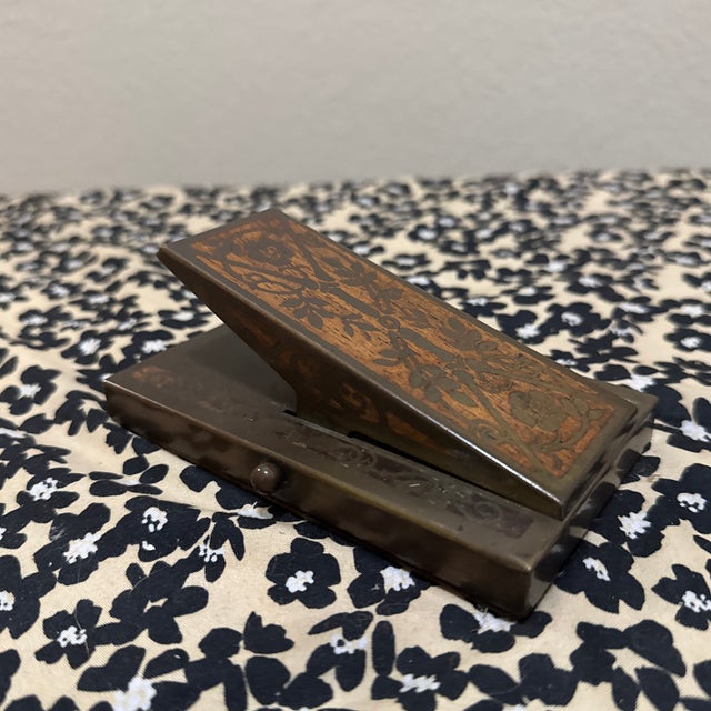 1960s Vintage Desk Accessory Letter Holder Clip and Paperweight For Sale - Image 5 of 5