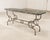 French Belle Époque Steel Marble Bronze Pâtisserie Table Console For Sale - Image 17 of 18