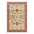 Persian Serapi 7x11 Ivory, Rust, & Blue Recreation Handmade Area Rug #1141228 For Sale