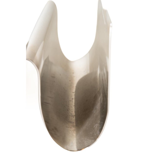 Vintage Nickel Silver Today and Soon Letter/ File Holder/ Desk Accessory, 1970's For Sale In Miami - Image 6 of 17