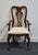 Traditional American Drew Solid Cherry Traditional Style Pierced Splat Back Dining Arm Chair For Sale - Image 3 of 12