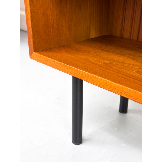 Black Low Teak Shelf from Omann Jun, 1960s For Sale - Image 8 of 15